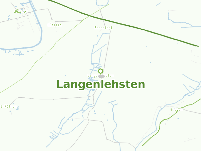 Karte von Langenlehsten