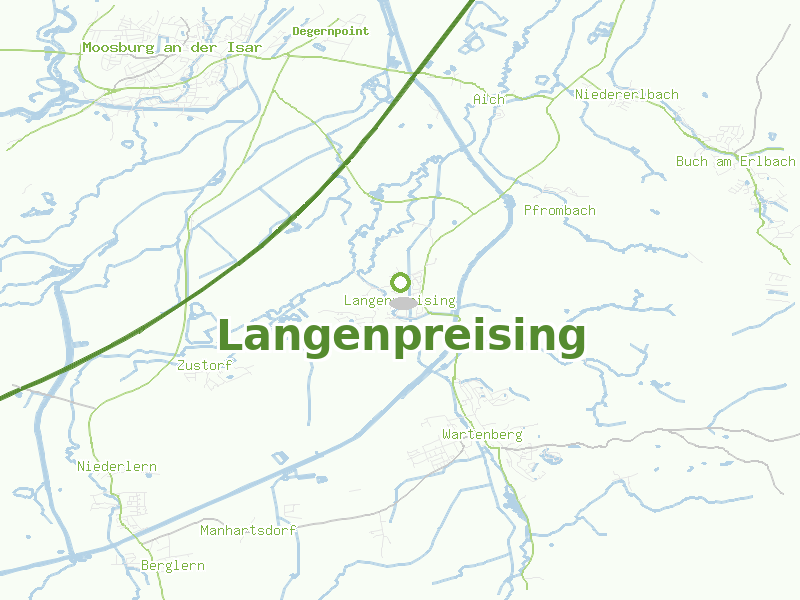 Karte von Langenpreising