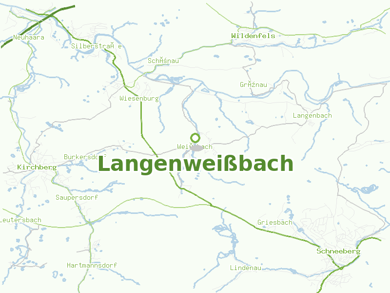 Karte von Langenweißbach