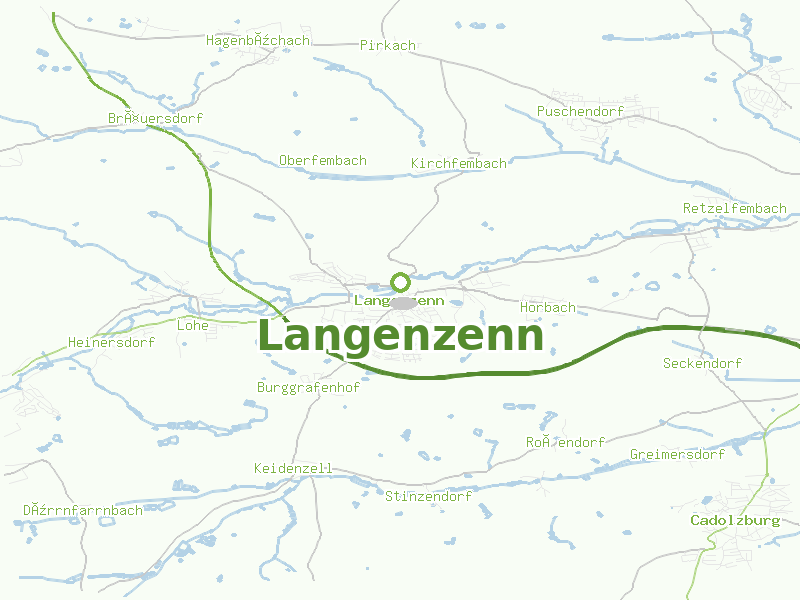 Karte von Langenzenn
