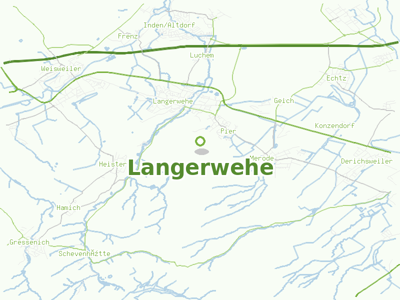 Karte von Langerwehe