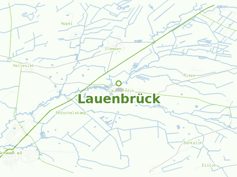 Karte von Lauenbrück