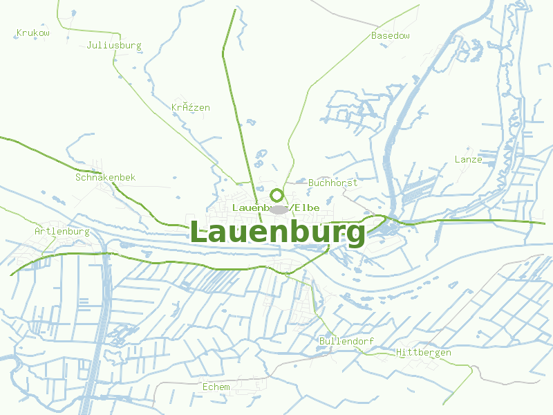 Karte von Lauenburg