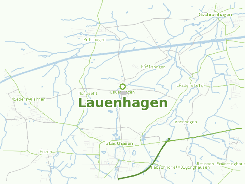 Karte von Lauenhagen