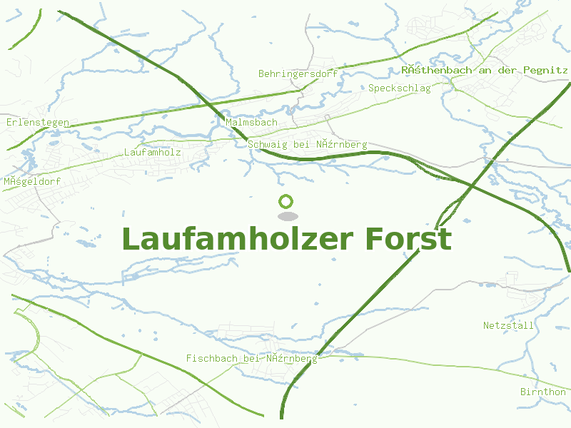 Karte von Laufamholzer Forst