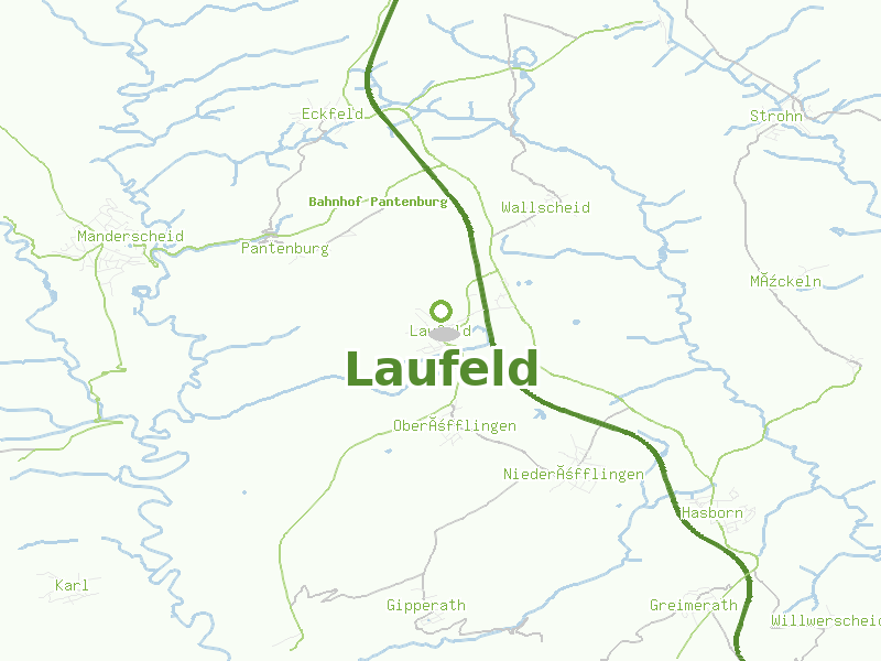Karte von Laufeld