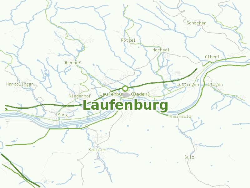 Karte von Laufenburg