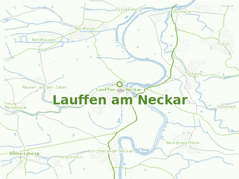 Karte von Lauffen am Neckar