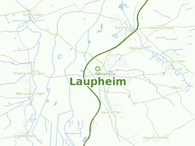 Karte von Laupheim