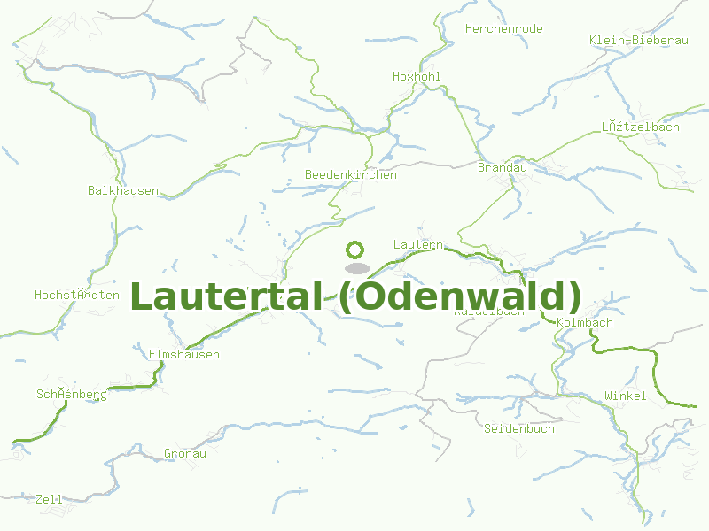 Karte von Lautertal (Odenwald)