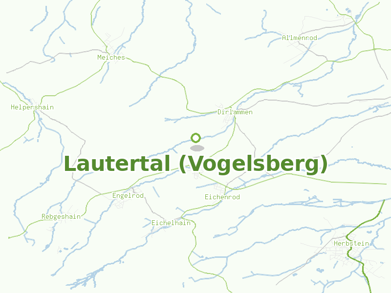 Karte von Lautertal (Vogelsberg)