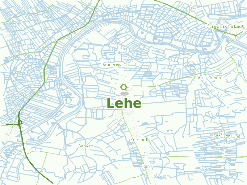 Karte von Lehe