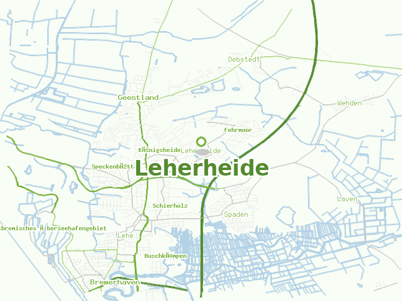 Karte von Leherheide