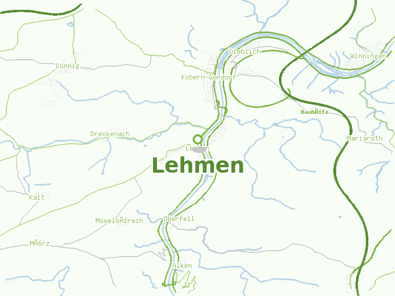 Karte von Lehmen