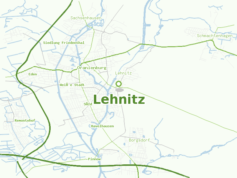Karte von Lehnitz
