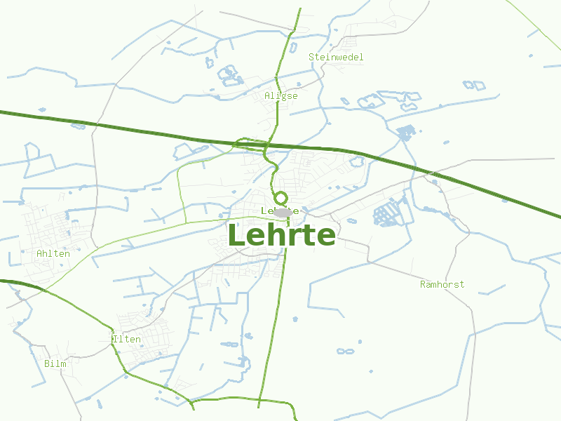 Karte von Lehrte