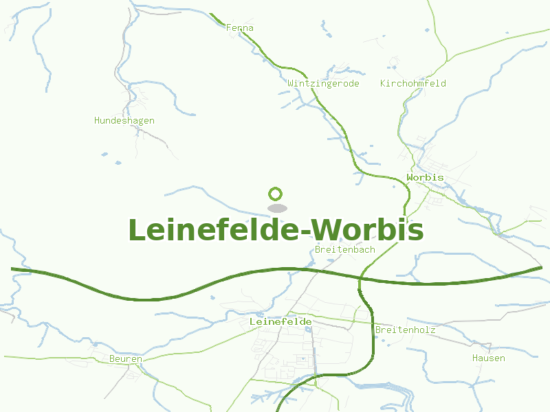 Karte von Leinefelde-Worbis