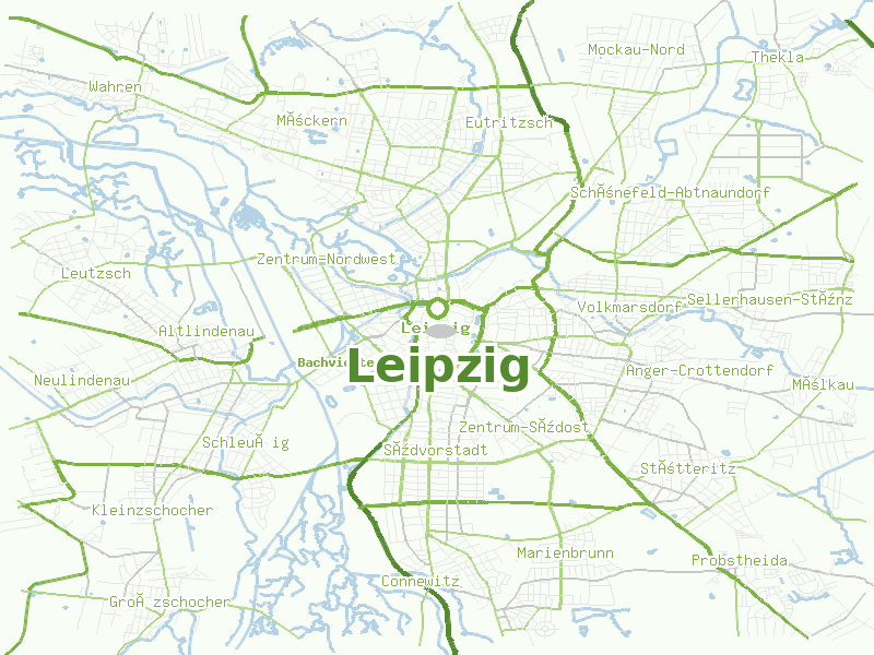 Karte von Leipzig