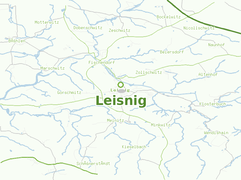 Karte von Leisnig