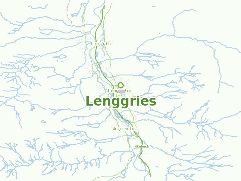Karte von Lenggries