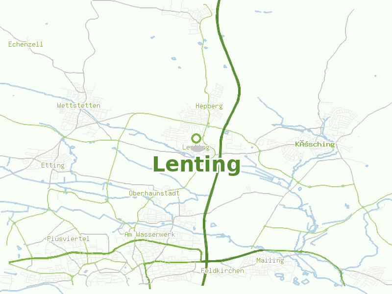 Karte von Lenting
