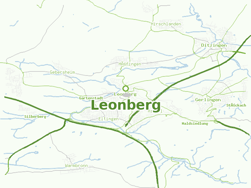 Karte von Leonberg