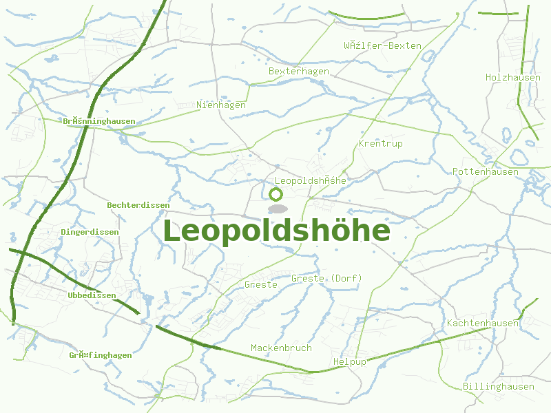 Karte von Leopoldshöhe