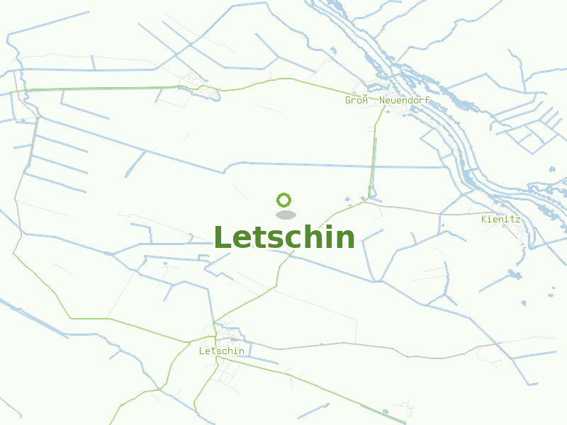 Karte von Letschin