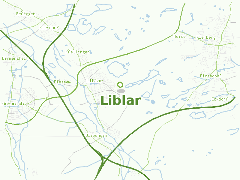 Karte von Liblar