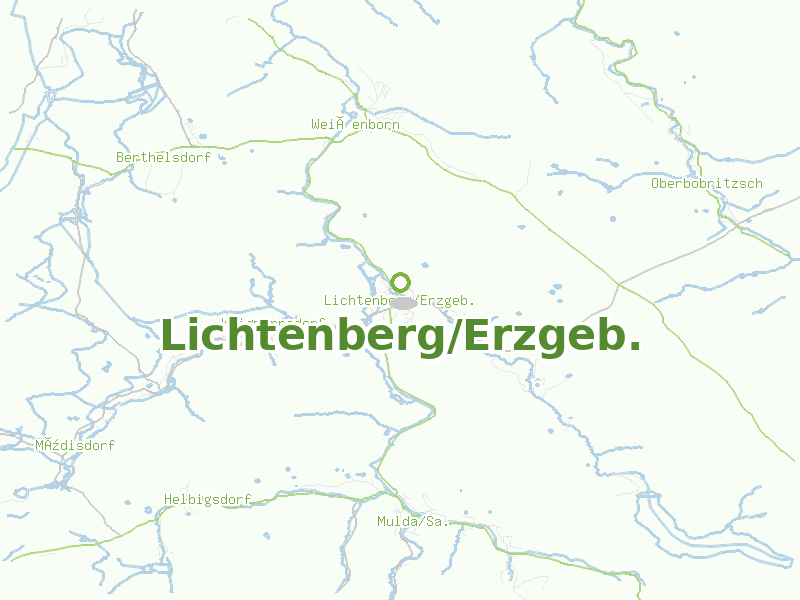 Karte von Lichtenberg/Erzgeb.