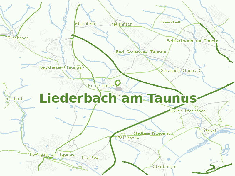 Karte von Liederbach am Taunus