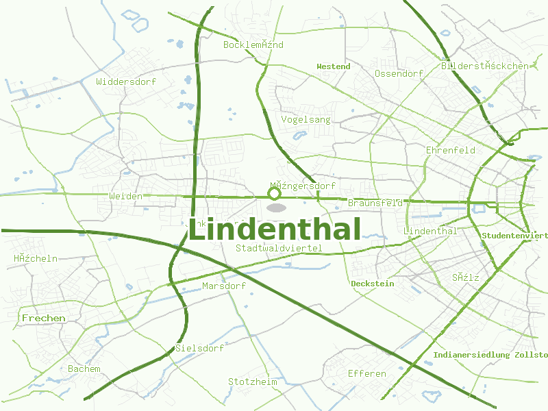 Karte von Lindenthal