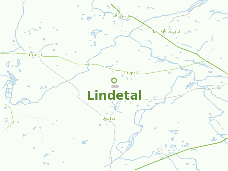 Karte von Lindetal