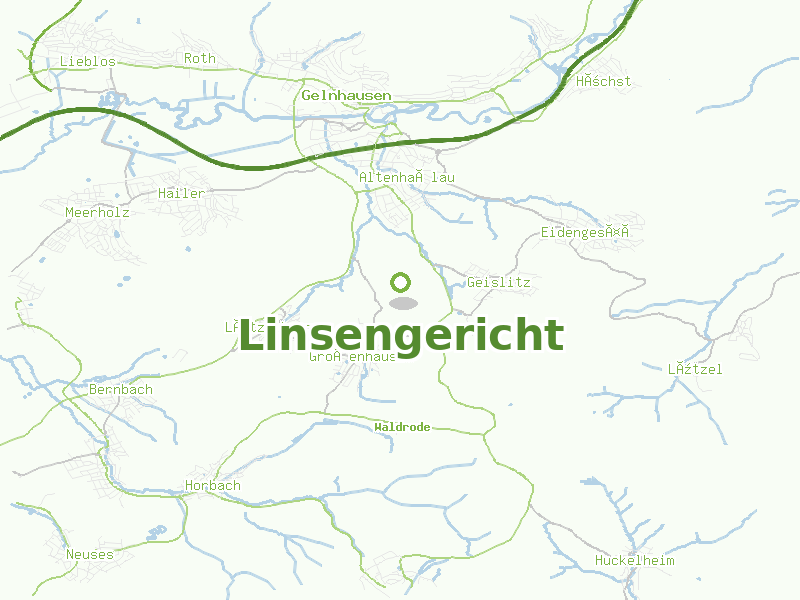 Karte von Linsengericht