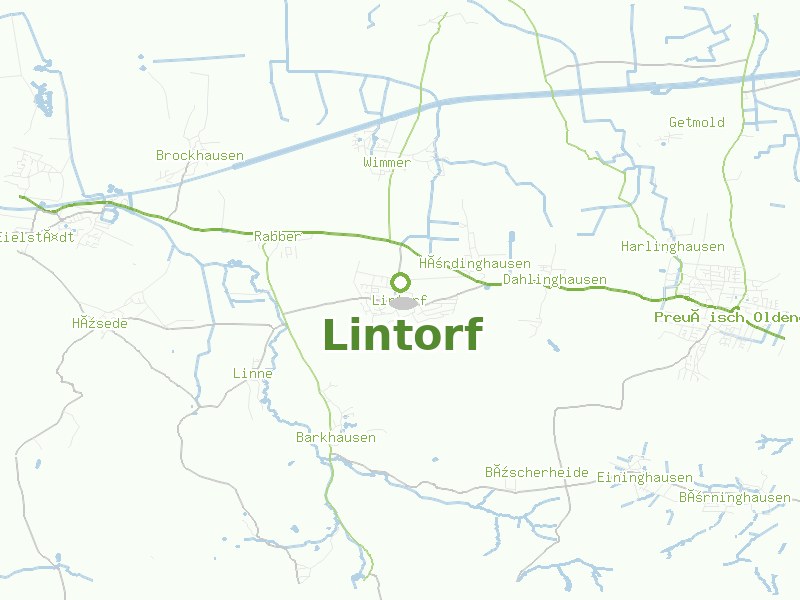 Karte von Lintorf