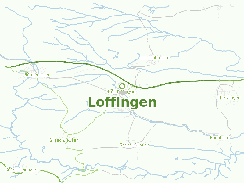 Karte von Loffingen