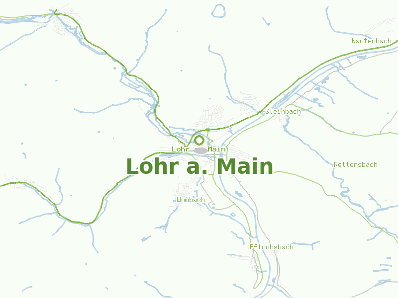 Karte von Lohr a. Main