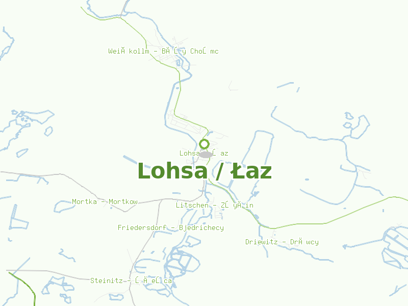 Karte von Lohsa / Łaz
