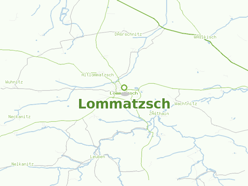 Karte von Lommatzsch