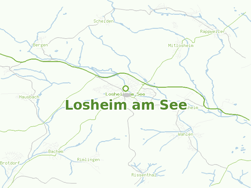 Karte von Losheim am See
