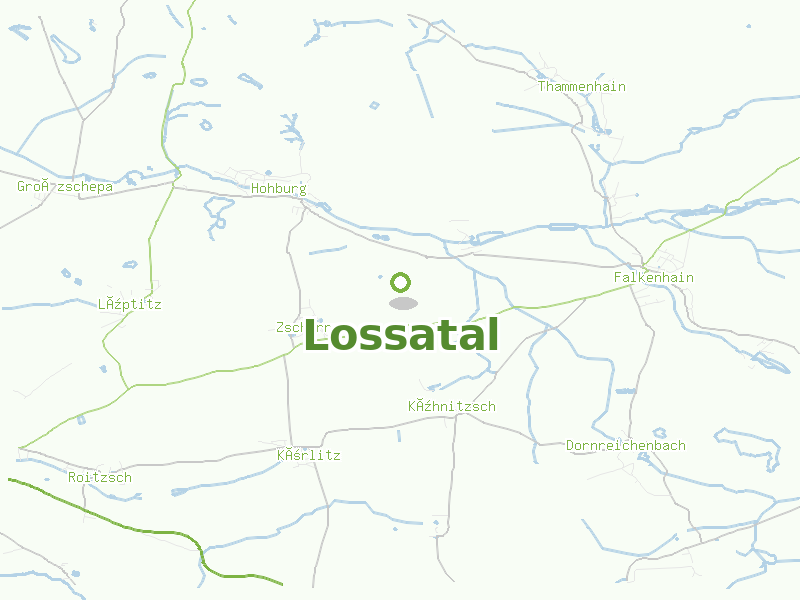 Karte von Lossatal