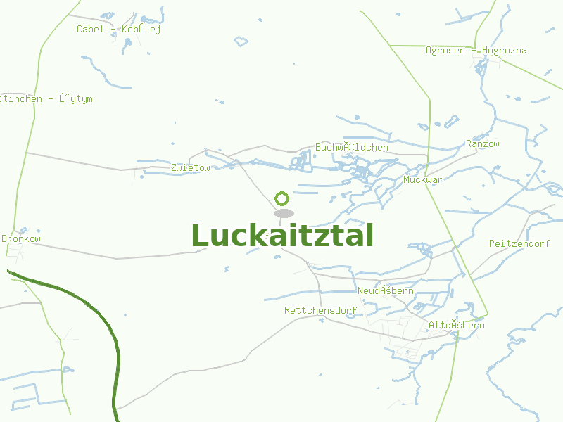 Karte von Luckaitztal