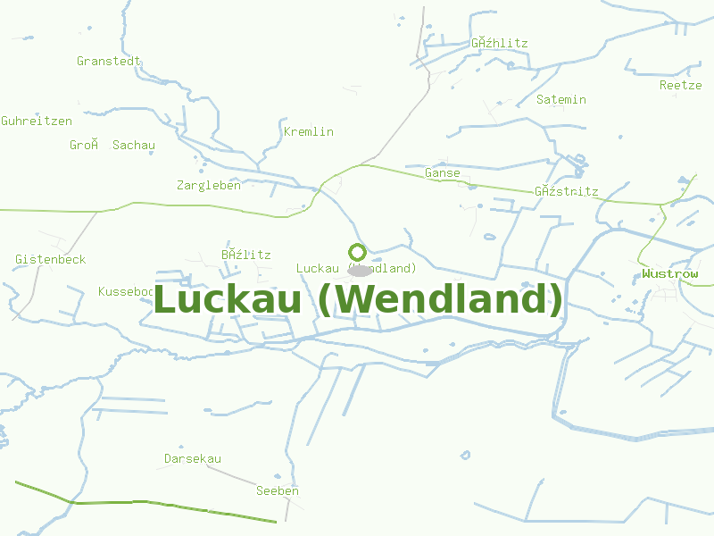 Karte von Luckau (Wendland)