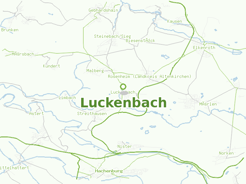 Karte von Luckenbach