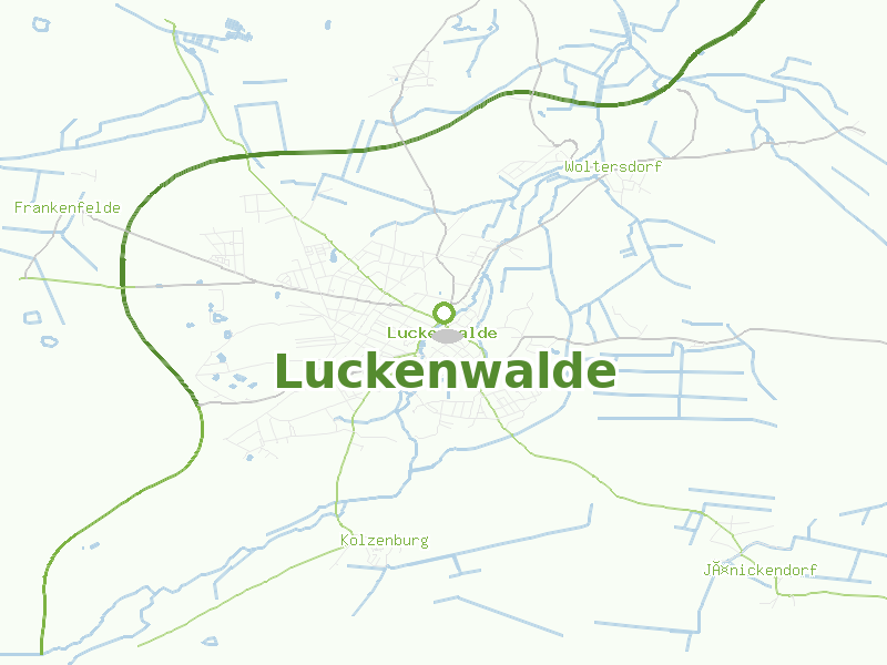 Karte von Luckenwalde