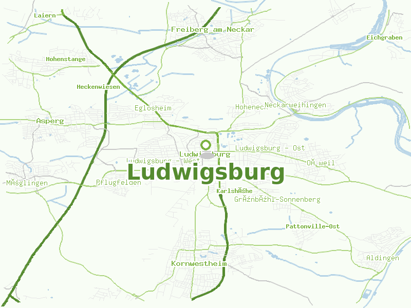 Karte von Ludwigsburg