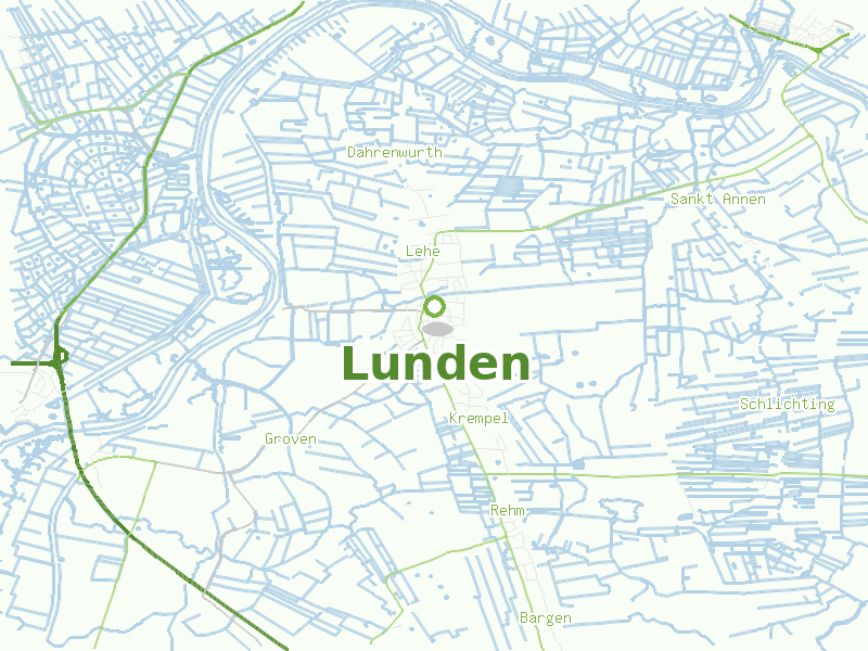 Karte von Lunden