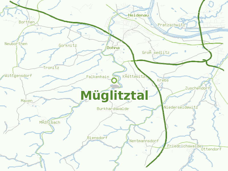 Karte von Müglitztal
