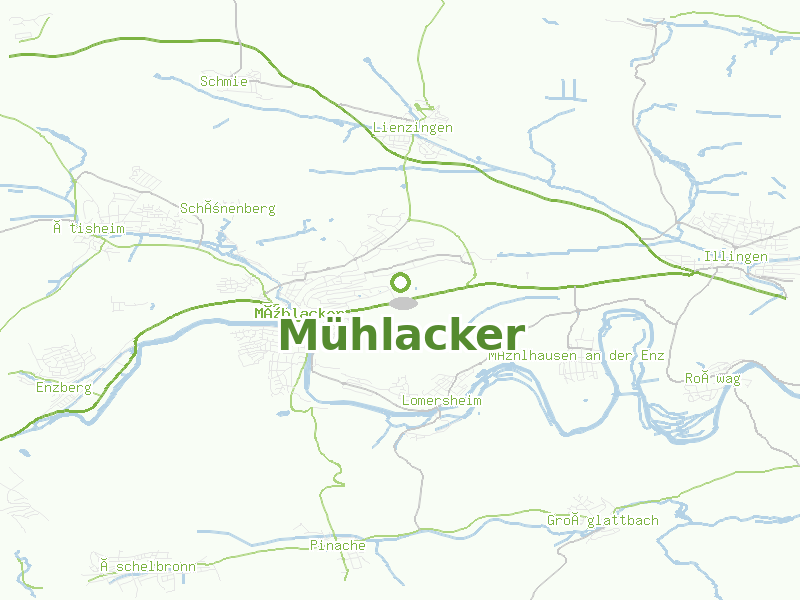 Karte von Mühlacker