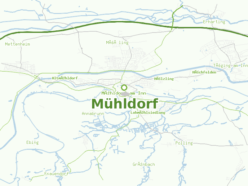 Karte von Mühldorf